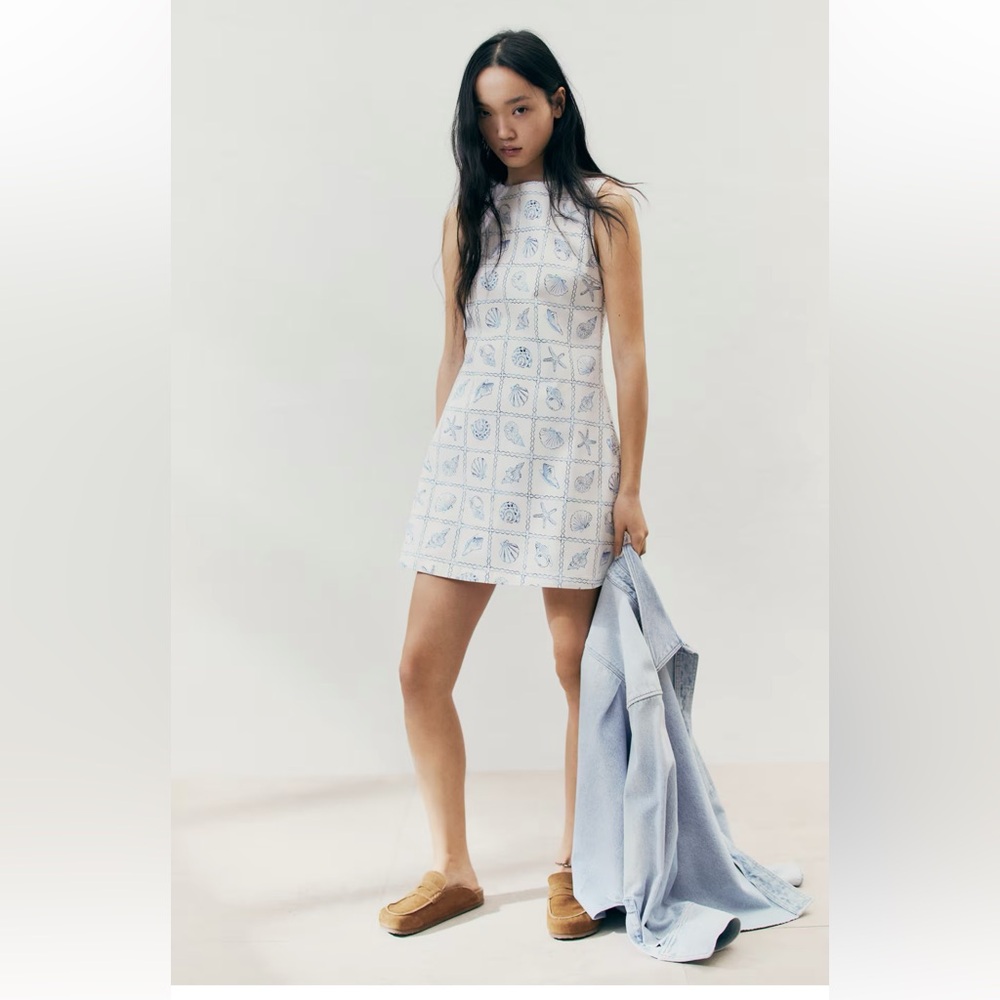 H&M Seashell Cotton Dress
